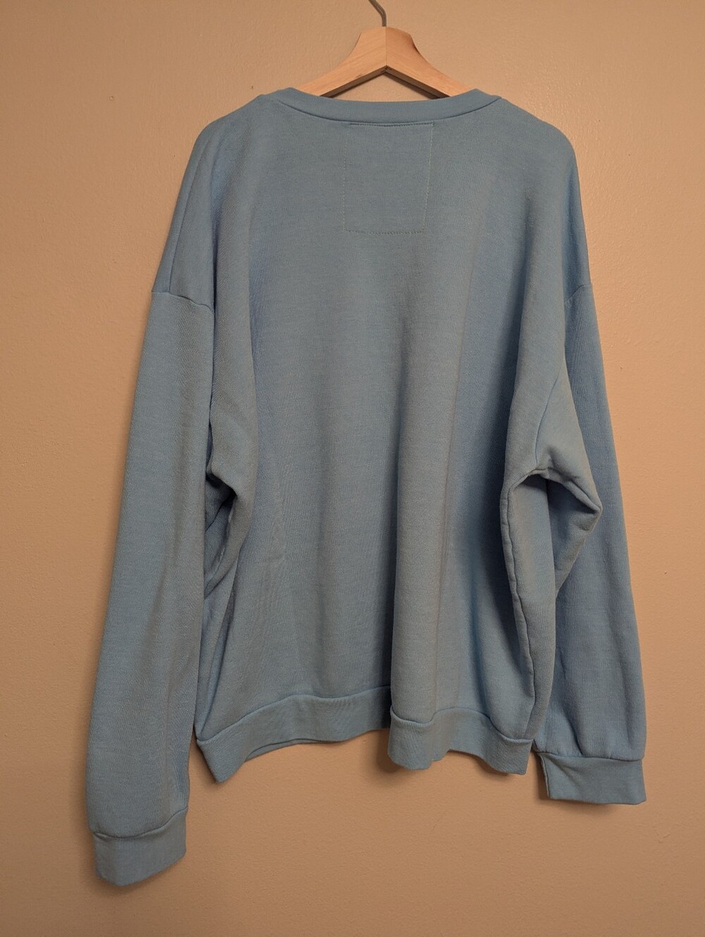 Aviator Nation Glitter Heart Crewneck Sweatshirt - Baby Blue - Picture 10 of 15